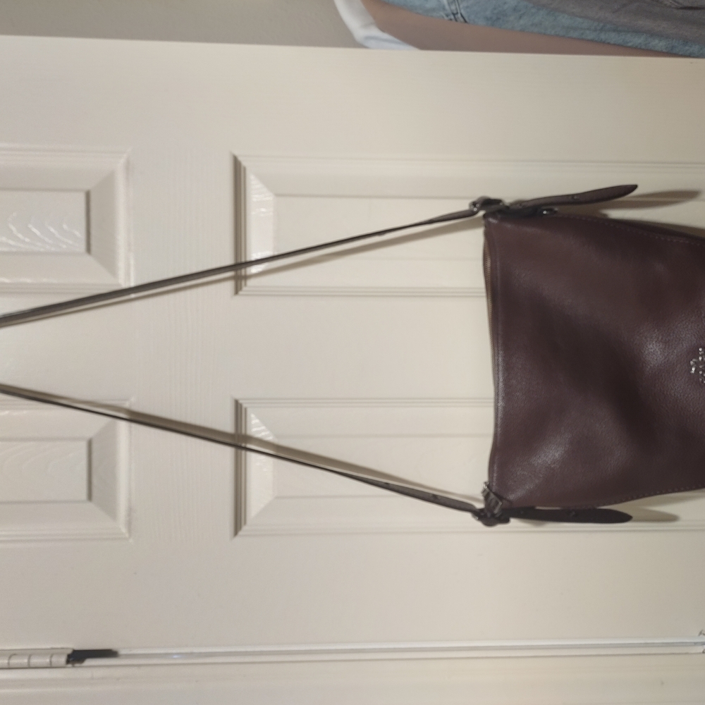 Coach Brown Leather Crossbody Bag